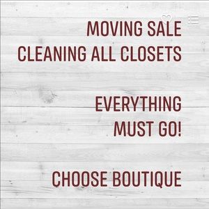 Moving Sale!!! Cleaning All Closets!